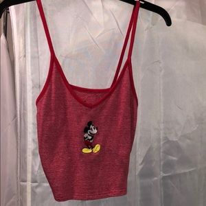 Mickey Mouse print crop top